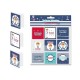 Tarjetas adhesivas Mi primera comunion nino 9 uds