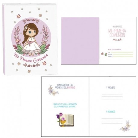 Libro comumion nina de fotos y recuerdos30x235 cm