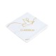 Servilletas Mi Primera Comunion paloma blanco y oro 12 uds 33 cm