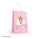 Bolsa regalo comunion nina rosa lunares 21x16x8 cm