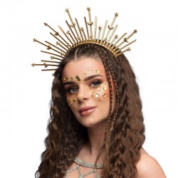 Diadema Halo dorada Aurora