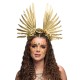 Diadema Halo dorada Stella con flores