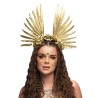 Diadema Halo dorada Stella con flores
