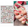 Etiquetas para uñas navideños 10x7 cm 1 hoja
