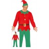 Disfraz elfo rojo ayundate de santa talla XL 54-56