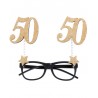 Gafas 50 cumpleaños oro 15x16 cm