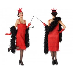 Disfraz Charleston rojo para mujer tallas