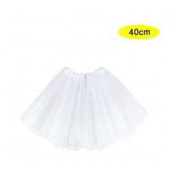 Tutu blanco barato para nina o mujer 40 cm Falda tul