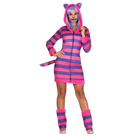Disfraz gato de rayas para mujer talla XL 46 48 alicia cheshire
