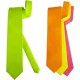 Corbata fluorescente de raso colores surtidos