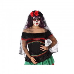 Velo flores catrina
