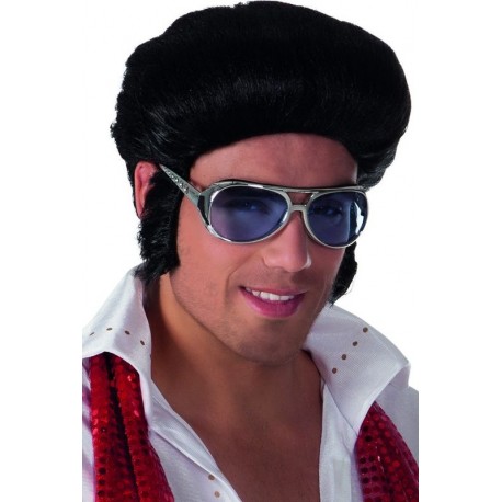 Gafas elvis plateadas para hombre