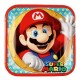 Platos super mario bros de 23 cm 8 uds para cumpleaños