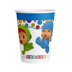 Vasos Pocoyo cumpleanos 8 uds