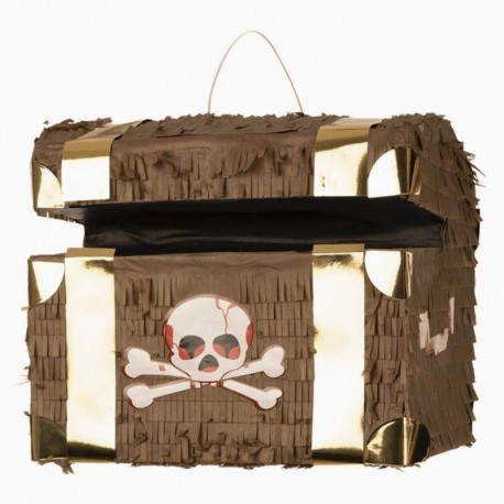 Pinata Cofre tesoro pirata 30x26 cm