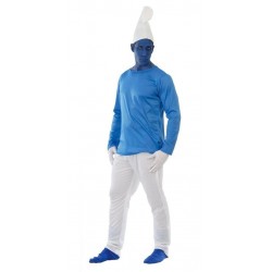 Disfraz enanito azul adulto hombre