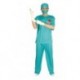Disfraz cirujano verde para hombre tallas