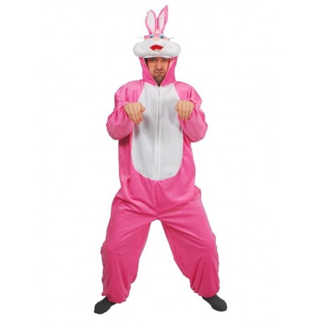 Disfraz conejo rosa adulto tallas hombre