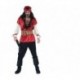 Disfraz pirata rojo del caribe talla L hombre