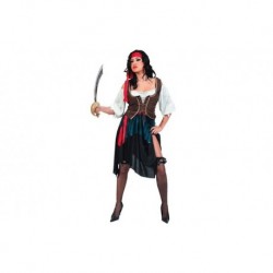 Disfraz corsaria azul piratesa pirata talla ML mujer