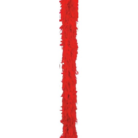 Boa roja 40 gr fina 180 cm plumas