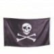 Bandera pirata 90 x 150 cm con calavera