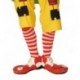 Par calcetines payaso rojo y blanco