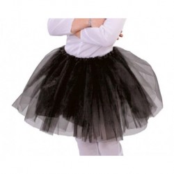 Tutu infantil negro 31 cm para niña