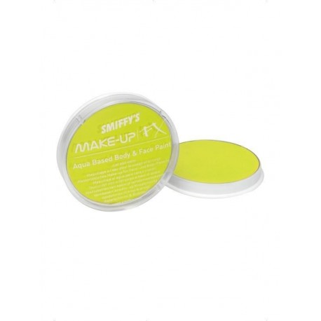 Maquillaje amarillo neon al agua 8 gr face body pa