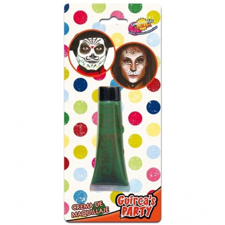 Maquillaje gel verde claro crema