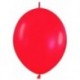 Globo rojo fashion solido cadena lol 25 uds semper