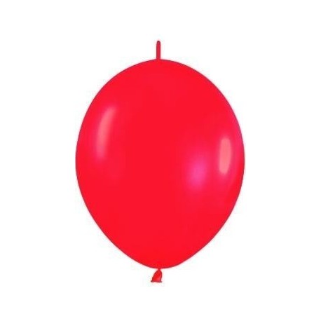Globo rojo fashion solido cadena lol 25 uds semper