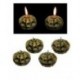 Velas calabazas terror 4 ud