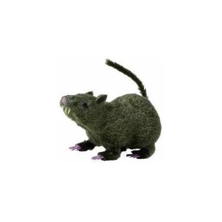Rata peluda 21 cm realista para decoracion halloween