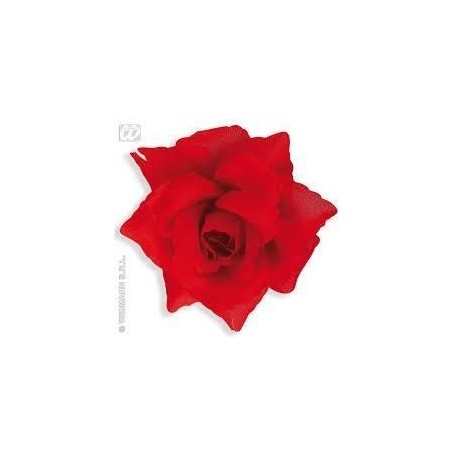 Broche rosa roja 10 cm 2434b