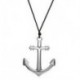 Collar ancla plateada marinero 0325a