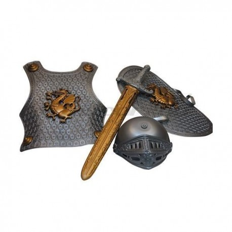 Armadura medieval infantil 4 piezas
