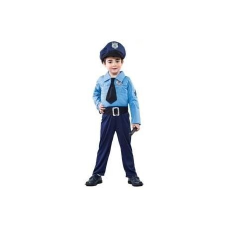 Disfraz policia 2-4 años azul infantil