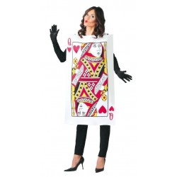 Disfraz carta dama de corazones Talla L 42-44