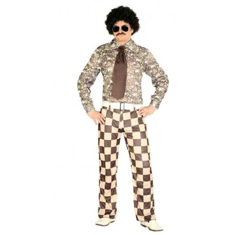 Disfraz brady años 70 80 ligon disco hombre