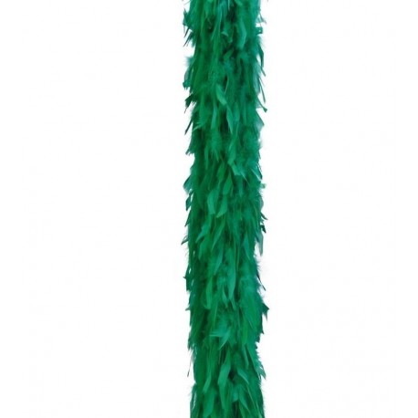 Boa verde 40 gr plumas 180 cm