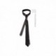 Corbata negra de raso blues brothers