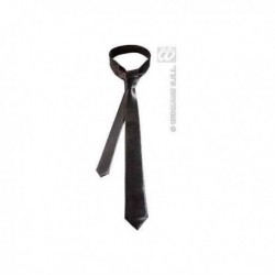 Corbata negra de raso blues brothers