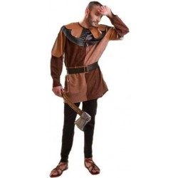 Disfraz medieval marron leñador 9140100