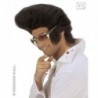Peluca elvis rey del rock`n`roll negra