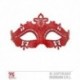 Mascara veneciana roja brillante y pedr