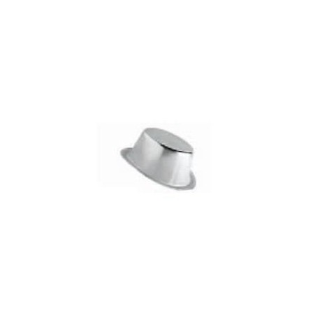 Chistera metalizada plata barata cotillon 55185