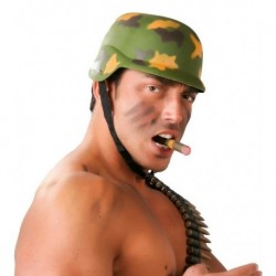 Casco militar bimeta camuflaje