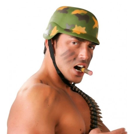 Casco militar bimeta camuflaje