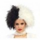 Peluca blanca y negra cruella de vil dalmatas 4857